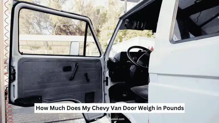 Chevy Van Door open with white color