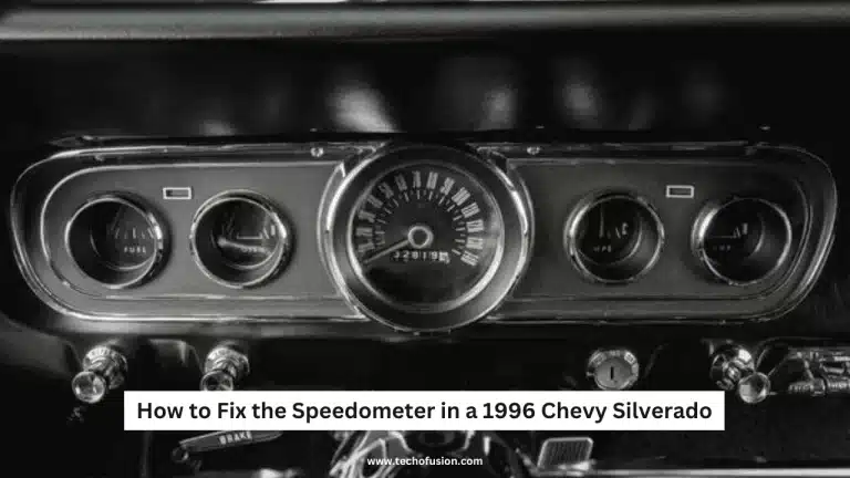 Speedometer in a 1996 Chevy Silverado