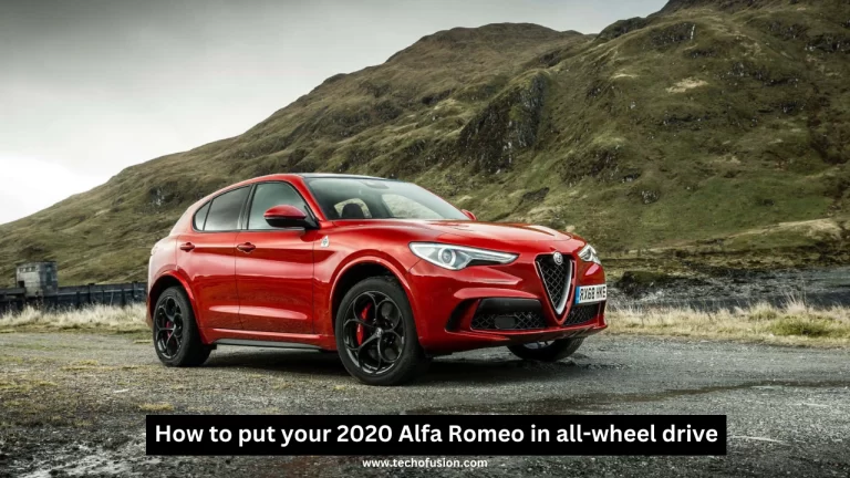 how to put your 2020 alfa romeo in all-wheel drive