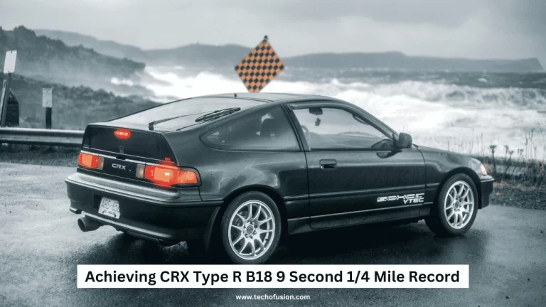 crx type r b18 9 second 1/4 mile